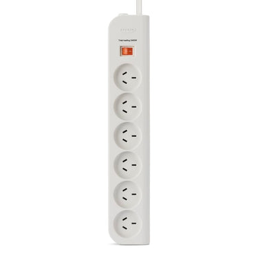 Belkin 6 Outlet PowerBoard Surge protection with 2M lead cable - White